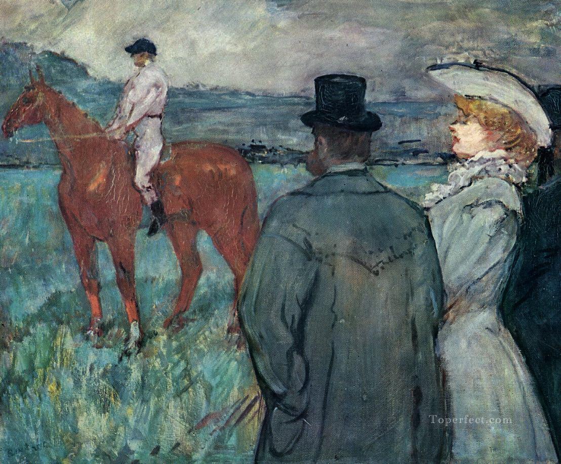 at the races 1899 Toulouse Lautrec Henri de Oil Paintings
